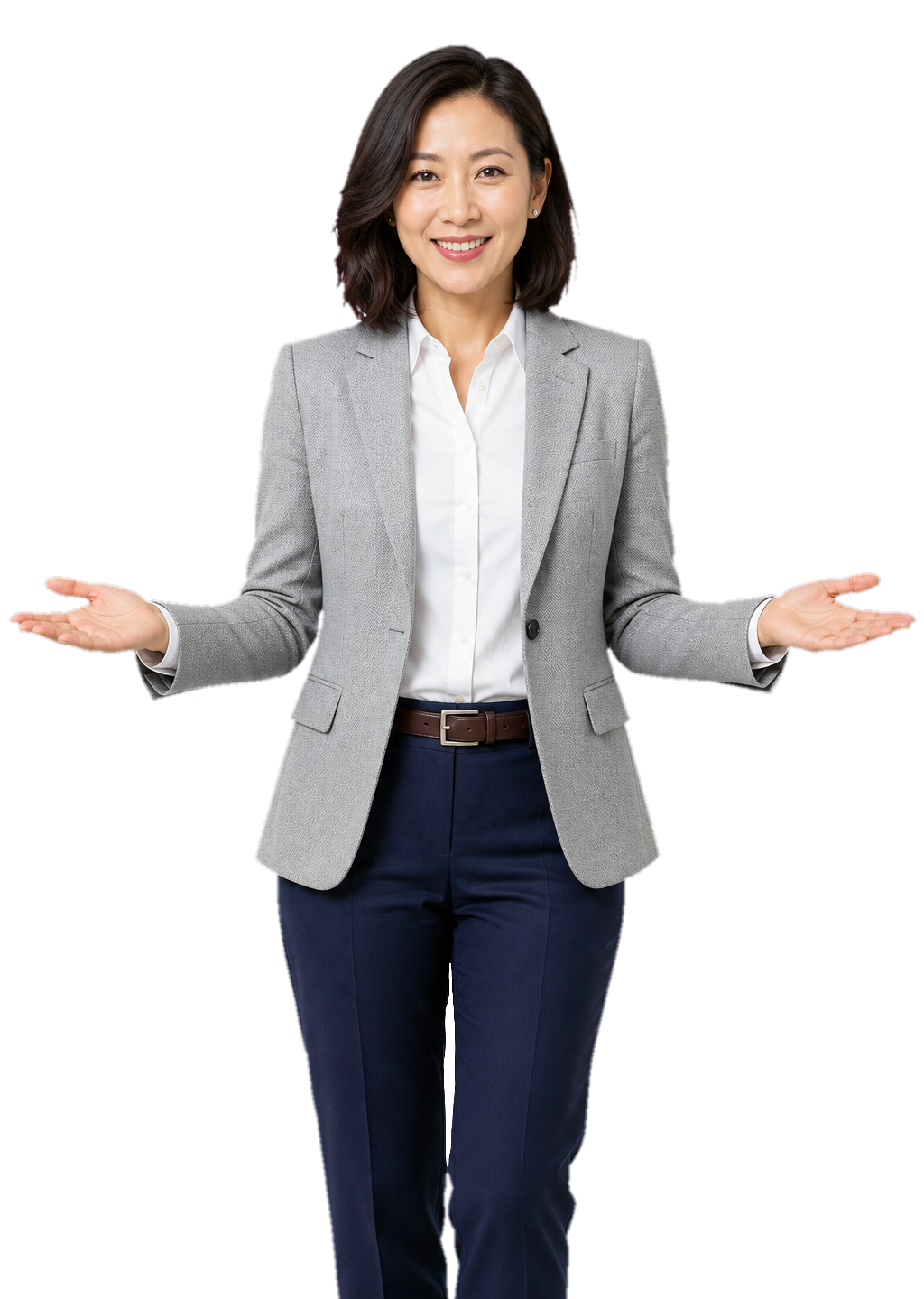 Successful professional empowered by AI automation